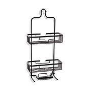 Squared Away&trade; NeverRust&reg; Aluminum Over-The-Shower Caddy in Black