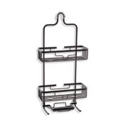 Squared Away&trade; NeverRust&reg; Aluminum Over-The-Shower Caddy in Black