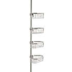 Alternate image 0 for Squared Away&trade; NeverRust&reg; Aluminum 4-Tier Shower Caddy in Satin Chrome