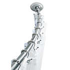 Alternate image 0 for Squared Away&trade; NeverRust&trade; Aluminum Single Curved Shower Rod in Chrome