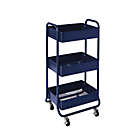 Alternate image 0 for Squared Away&trade; 3-Tier Rolling Utility Storage Cart in Blue Depths