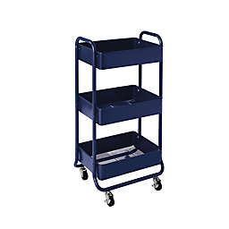 Squared Away™ 3-Tier Rolling Utility Storage Cart