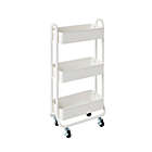 Alternate image 0 for Squared Away&trade; 3-Tier Narrow Utility Storage Cart in Bright White