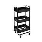 Alternate image 0 for Squared Away&trade; 3-Tier Rolling Utility Storage Cart in Tuxedo