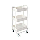 Alternate image 0 for Squared Away&trade; 3-Tier Rolling Utility Storage Cart in Bright White