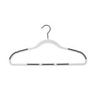 Alternate image 2 for Squared Away&trade; No Slip Slim Hangers with Black Hooks in White (Set of 50)