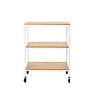 Alternate image 3 for Squared Away&trade; 3-Tier Rolling Utility Cart in Bright White