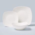 Alternate image 2 for Simply Essential&trade; Soft Square 12-Piece Dinnerware Set in White
