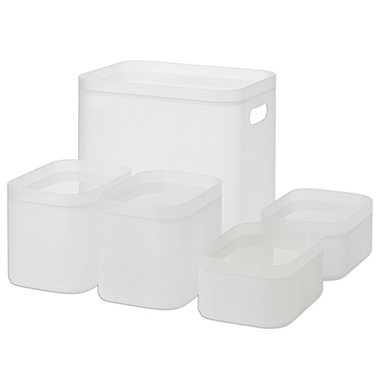 Simply Essential&trade; Nesting Storage Bins (Set of 5). View a larger version of this product image.