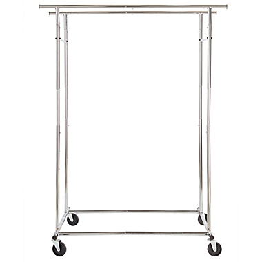 Simply Essential&trade; Commercial Grade Dual Bar Adjustable Garment Rack. View a larger version of this product image.