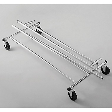 Simply Essential&trade; Commercial Grade Single Bar Adjustable Garment Rack. View a larger version of this product image.