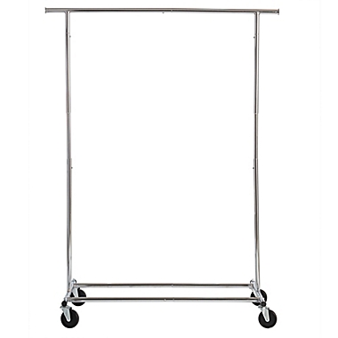 Simply Essential&trade; Commercial Grade Single Bar Adjustable Garment Rack. View a larger version of this product image.