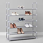 Alternate image 1 for Simply Essential&trade; 6-Tier Fabric Shoe Rack in Grey