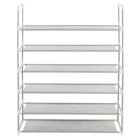 Alternate image 3 for Simply Essential&trade; 6-Tier Fabric Shoe Rack in Grey