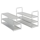 Alternate image 4 for Simply Essential&trade; 6-Tier Fabric Shoe Rack in Grey