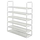 Alternate image 2 for Simply Essential&trade; 6-Tier Fabric Shoe Rack in Grey