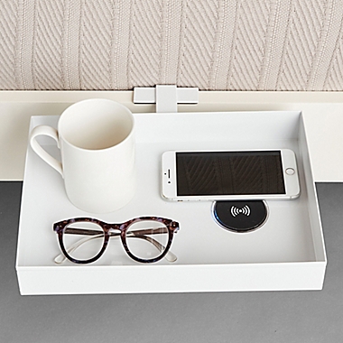 Simply Essential&trade; Wireless Charging Bunk Shelf in White. View a larger version of this product image.