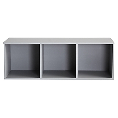 Simply Essential&trade; 3-Cube Organizer in Grey. View a larger version of this product image.