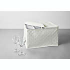Alternate image 2 for Simply Essential&trade; Quilted Stemware Storage Set in White