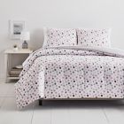 Alternate image 0 for Simply Essential&trade; Dots 3-Piece King Duvet Cover Set in Pink/Grey