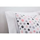 Alternate image 1 for Simply Essential&trade; Dots 3-Piece King Comforter Set in Pink/Grey