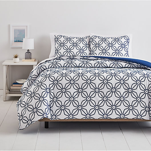 Alternate image 1 for Simply Essential™ Dotted Medallion 3-Piece Comforter Set