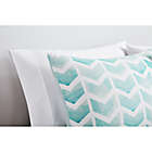 Alternate image 2 for Simply Essential&trade; Watercolor Chevron 3-Piece Full/Queen Duvet Cover Set in Blue