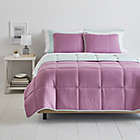 Alternate image 0 for Simply Essential&trade; Box Stitch 9-Piece Full/Full XL Comforter Set in Purple