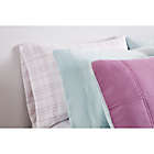 Alternate image 1 for Simply Essential&trade; Box Stitch 6-Piece Twin/Twin XL Comforter Set in Purple