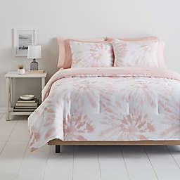 Simply Essential™ Tie-Dye 9-Piece Full/Full XL Comforter Set in Rose