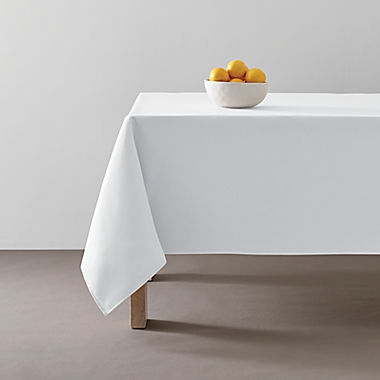 Simply Essential&trade; Essentials 52-Inch x 70-Inch Oblong Tablecloth in White. View a larger version of this product image.