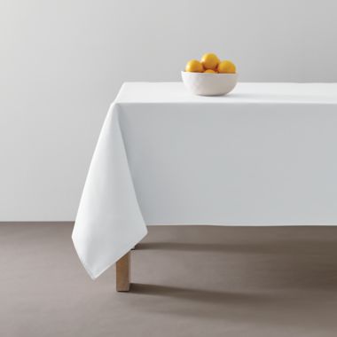 Simply Essential&trade; Essentials 70-Inch Square Tablecloth in White. View a larger version of this product image.