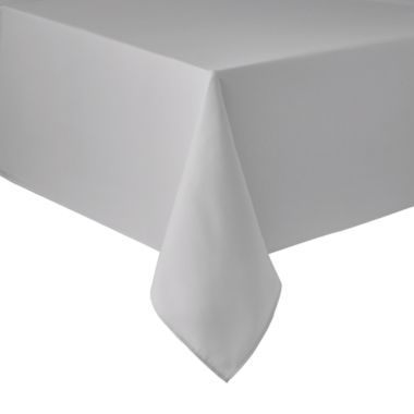 Simply Essential&trade; Essentials 52-Inch x 70-Inch Oblong Tablecloth in Grey. View a larger version of this product image.