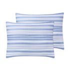 Alternate image 3 for Simply Essential&trade; Broken Stripe 3-Piece Full/Queen Duvet Cover Set in Navy/Grey