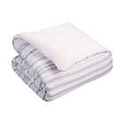 Alternate image 4 for Simply Essential&trade; Broken Stripe 3-Piece Full/Queen Duvet Cover Set in Pink/Grey