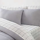 Alternate image 1 for Simply Essential&trade; Reed Windowpane 7-Piece Queen Comforter Set in Grey