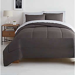 Simply Essential™ Shay Diamond 7-Piece California King Comforter Set in Charcoal