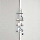 Alternate image 1 for Simply Essential&trade; 4-Tier Shower Pole Caddy in Sterling