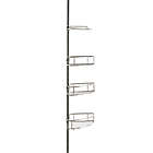 Alternate image 0 for Simply Essential&trade; 4-Tier Shower Pole Caddy in Sterling