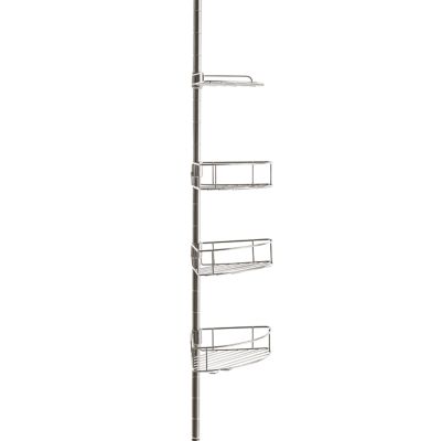 Simply Essential&trade; 4-Tier Shower Pole Caddy in Sterling