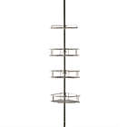 Alternate image 2 for Simply Essential&trade; 4-Tier Shower Pole Caddy in Sterling