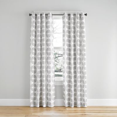 Simply Essential&trade; Mod Flower Light Filtering Grommeted Window Curtain Panel (Single)