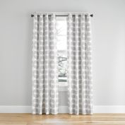 Simply Essential&trade; Mod Flower Light Filtering Grommeted Window Curtain Panel (Single)