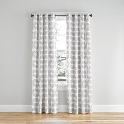 Simply Essential™ Mod Flower Light Filtering Grommeted Window Curtain Panel (Single)