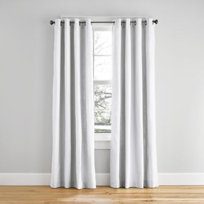 Simply Essential&trade; Hawthorne 63-Inch Grommet Window Curtain Panel in White (Single)