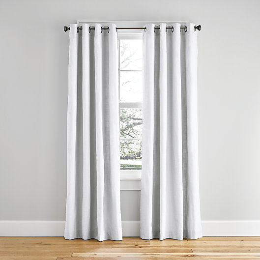 Alternate image 1 for Simply Essential™ Hawthorne 95-Inch Grommet Window Curtain Panel in White (Single)