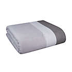 Alternate image 3 for Simply Essential&trade; Colorblock 3-Piece Reversible King Comforter Set in Grey