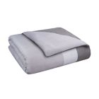 Alternate image 3 for Simply Essential&trade; Colorblock 2-Piece Reversible Twin/Twin XL Comforter Set in Grey
