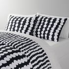 Alternate image 1 for Simply Essential&trade; Dotted Stripe 3-Piece King Comforter Set in Black