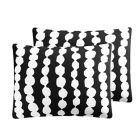 Alternate image 3 for Simply Essential&trade; Dotted Stripe 3-Piece King Comforter Set in Black